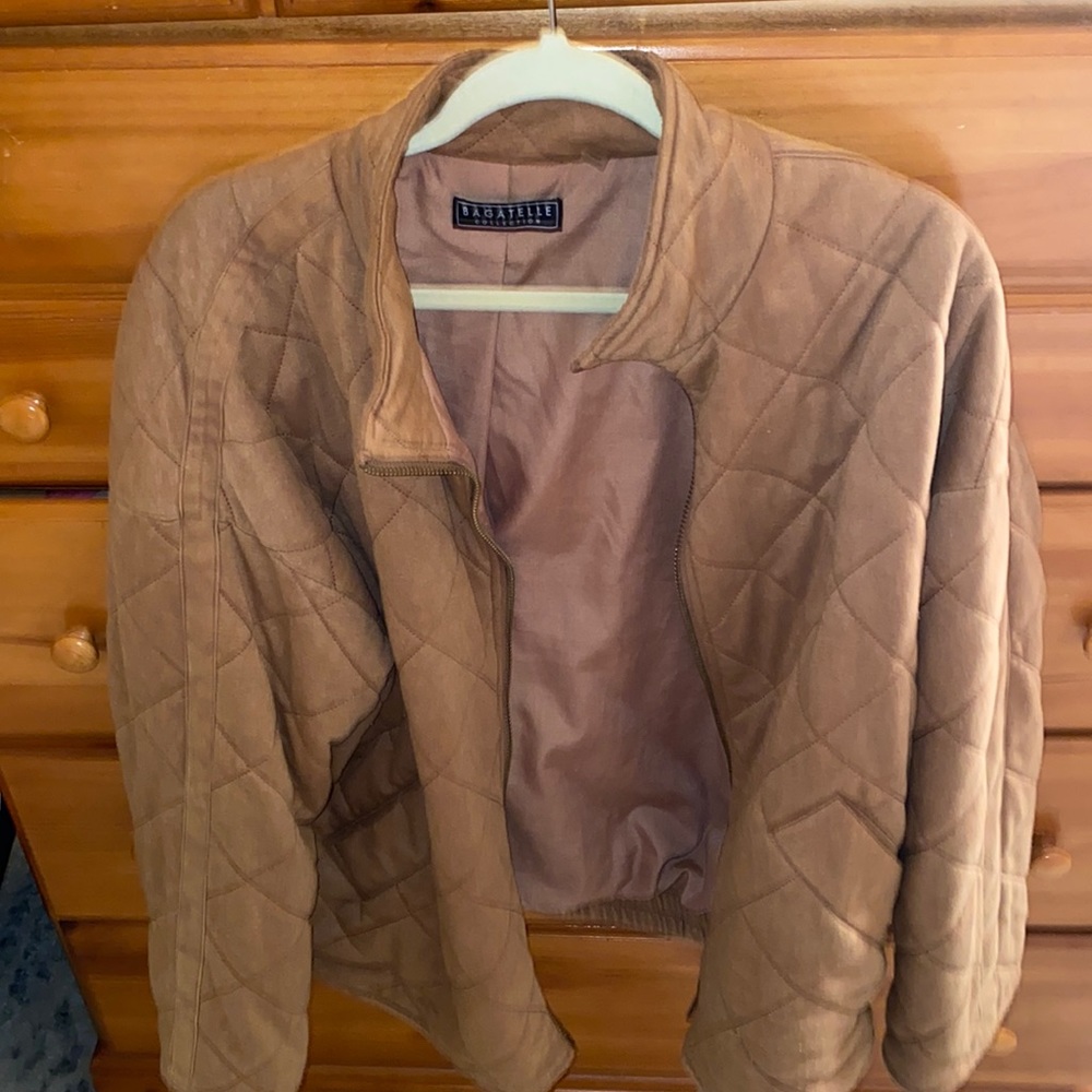 Brown quilted jacket